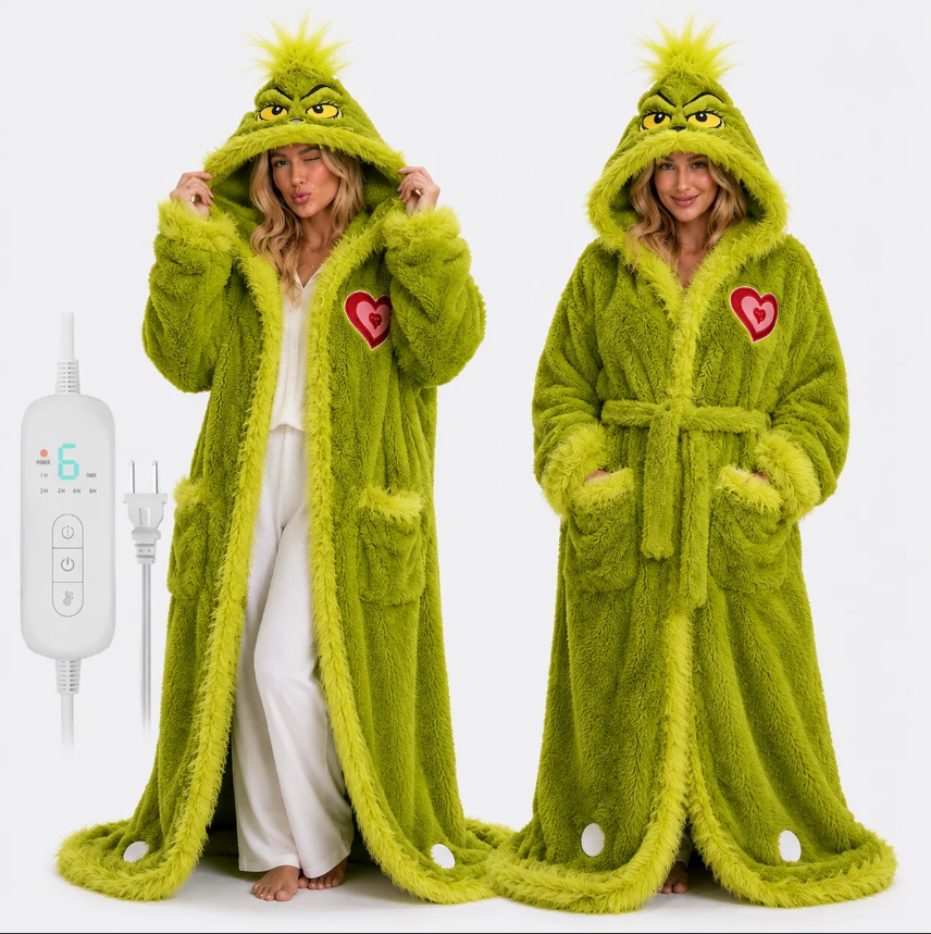 GRINCH HEATED ROBE (COZYCHRISTMAS SET)