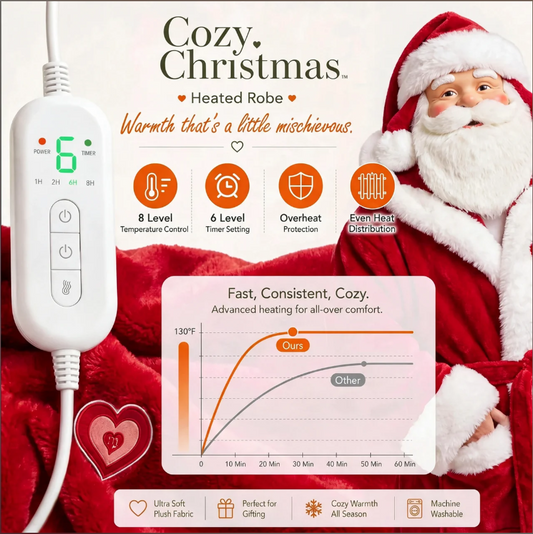 Heated Cozy Christmas Robe